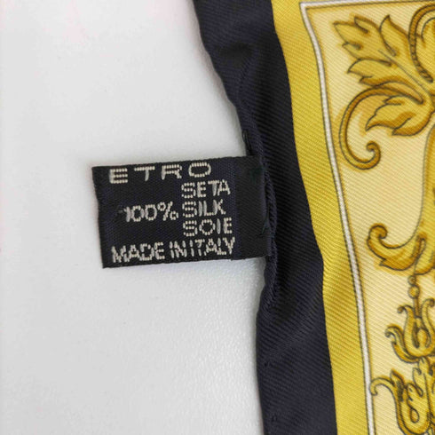 エトロ ETRO 総柄 シルク ミニスカーフ レディース