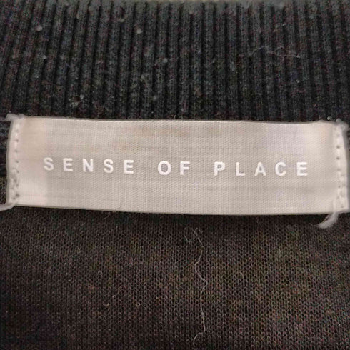 センスオブプレイス SENSE OF PLACE カットコーデュロイラグランスウェットシャツ メンズ JPN:L