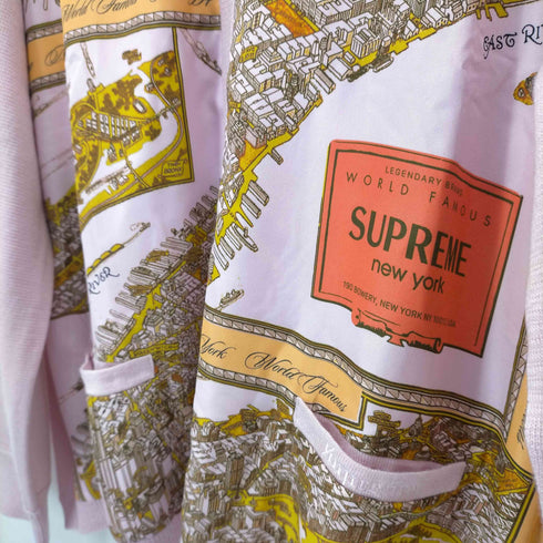シュプリーム Supreme 23AW Silk Map Cardigan メンズ import:L