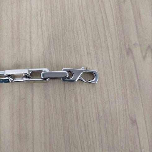 ステンレス 四面カットチェーンブレスレット メンズ
