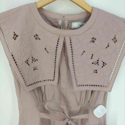 ノエラ Noela 刺繍スクエアカラーワンピース レディース JPN:M