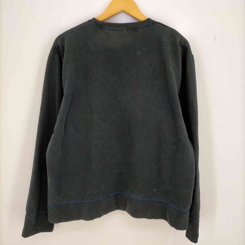 トミージーンズ tommy jeans 90s 前V ロゴ刺繍 クルーネックスウェット メンズ import:L