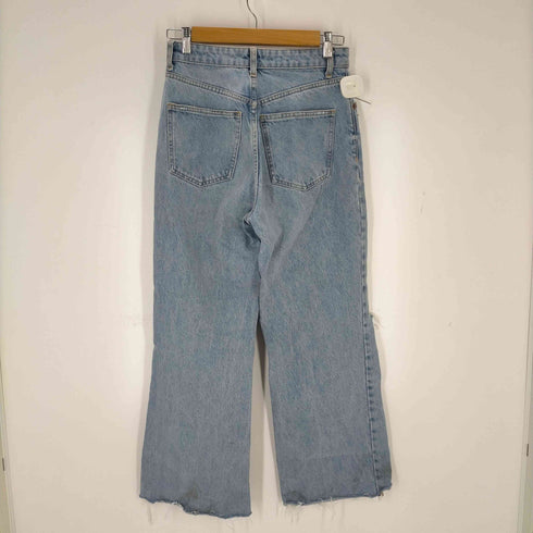 ザラ ZARA WIDE-LEG FULL-LENGTH RIPPED JEANS レディース 36