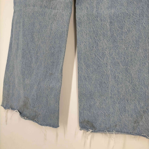 ザラ ZARA WIDE-LEG FULL-LENGTH RIPPED JEANS レディース 36