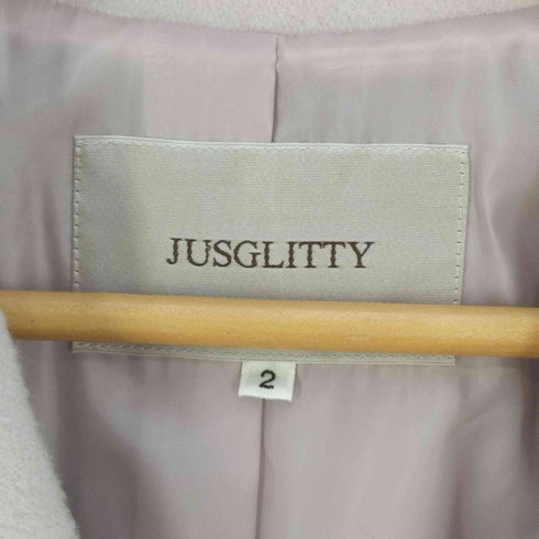 ジャスグリッティー JUSGLITTY パールボタンチェスターコート レディース JPN:2