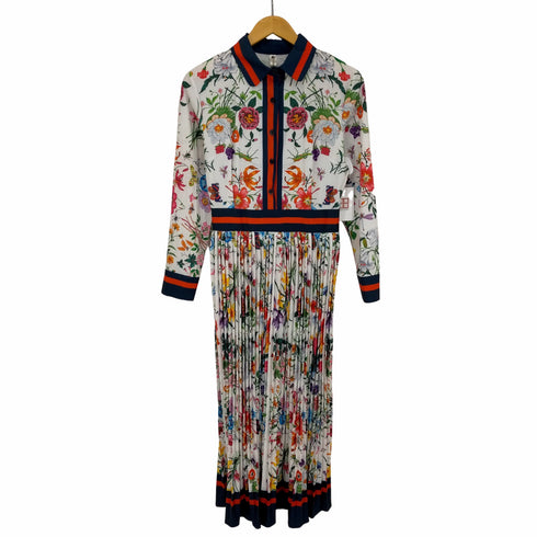 フルギ xingchenk aiyi 花柄 ロングシャツワンピース レディース JPN:M