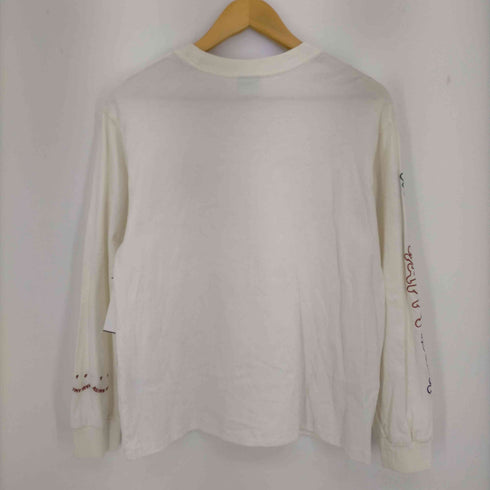ピーエスポールスミス PS Paul Smith ワンポイント 袖刺繍 長袖Tシャツ レディース import:M