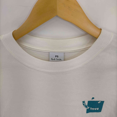 ピーエスポールスミス PS Paul Smith ワンポイント 袖刺繍 長袖Tシャツ レディース import:M
