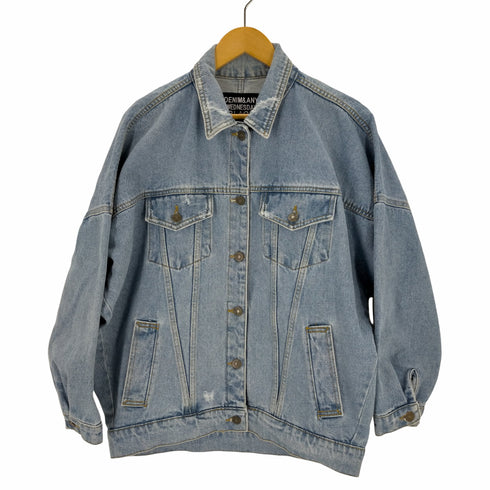 デニムアンドエニーウェンズデーブラック denim & any wednesday black オーバーサイズ デニムジャケット レディース FREE