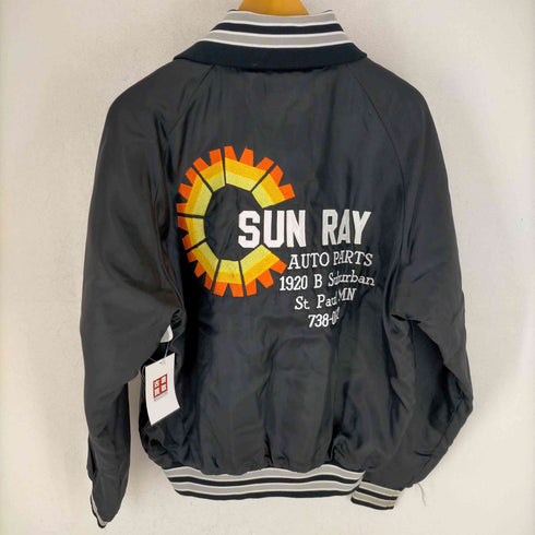 バトウィン BUTWIN 80S SUN RAY バック刺繍サテン襟付きスタジャン MADE IN USA メンズ JPN:M