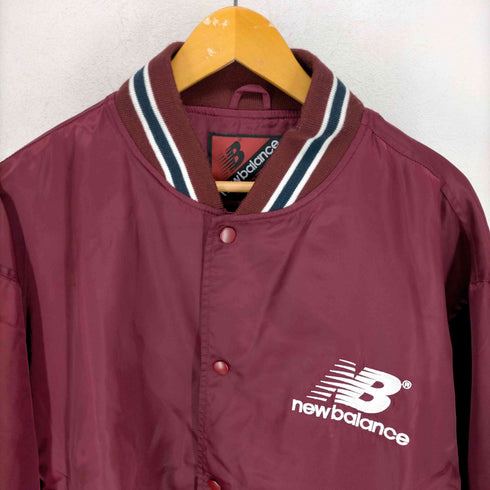 ニューバランス NEW BALANCE 00S ロゴ刺繍サテンスタジャン メンズ LL