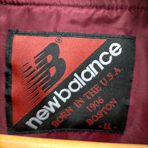 ニューバランス NEW BALANCE 00S ロゴ刺繍サテンスタジャン メンズ LL
