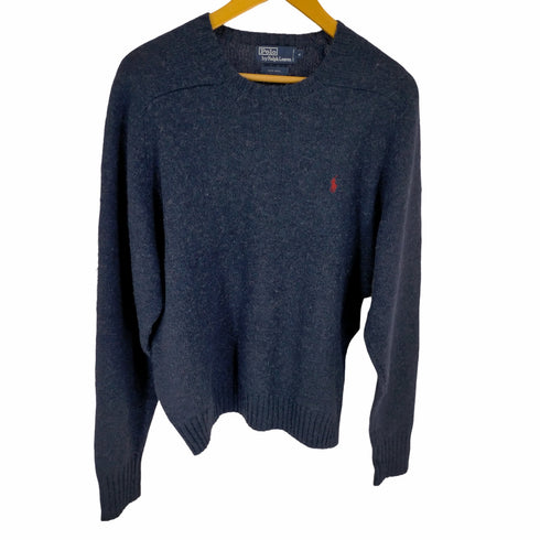 ポロバイラルフローレン Polo by RALPH LAUREN 90S クルーネックウールニット メンズ JPN:M