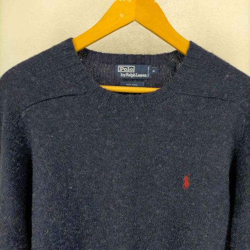 ポロバイラルフローレン Polo by RALPH LAUREN 90S クルーネックウールニット メンズ JPN:M