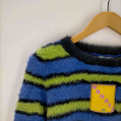 unif クロップド シャギーニット レディース JPN:S