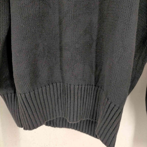 ポロバイラルフローレン Polo by RALPH LAUREN 90S ポニー刺繍ブラックコットンニット メンズ JPN:M