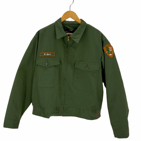 R&R UNIFORMS.INC USA製 70s キルティングライナー付き ユニフォーム ジャケット メンズ import:L