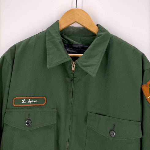 R&R UNIFORMS.INC USA製 70s キルティングライナー付き ユニフォーム ジャケット メンズ import:L