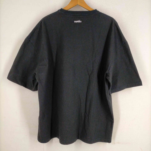 ゲンザイ genzai ロゴ刺しゅうクルーネックTシャツ ヘビーオンス メンズ JPN:XL