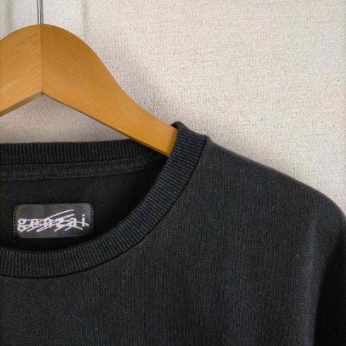 ゲンザイ genzai ロゴ刺しゅうクルーネックTシャツ ヘビーオンス メンズ JPN:XL