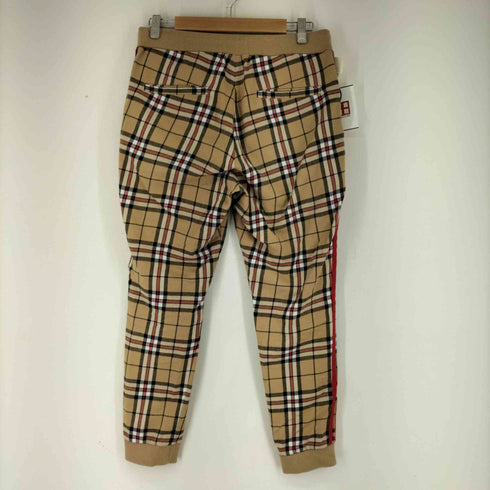 エムエスエムエル MSML 2LINE CHECK PANTS BEIGE チェックトラックパンツ メンズ JPN:M