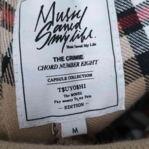 エムエスエムエル MSML 2LINE CHECK PANTS BEIGE チェックトラックパンツ メンズ JPN:M