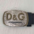 ドルチェアンドガッバーナ DOLCE&GABBANA ロゴバックル レザーベルト メンズ