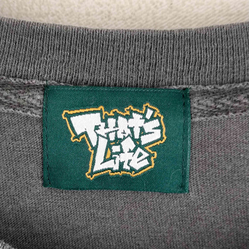 that's life ヴィンテージ加工 プリントクルーネックTシャツ メンズ JPN:XL