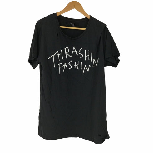 スビ KSUBI フロントプリントダメージ加工 S/S Tシャツ メンズ JPN:L
