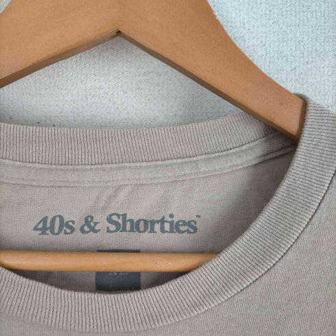 フォーティーズアンドショーティーズ 40S & SHORTIES ロゴプリントクルーネックTシャツ メンズ JPN:XL