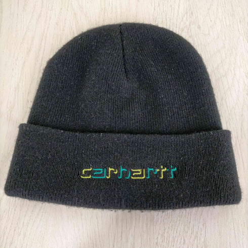 カーハート Carhartt SHADOW SCRIPT BEANIE ロゴ刺しゅうビーニー メンズ