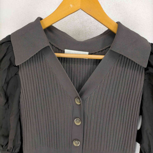 セルフォード CELFORD 22AW パフスリーブ ニット マーメイドワンピース レディース JPN:36