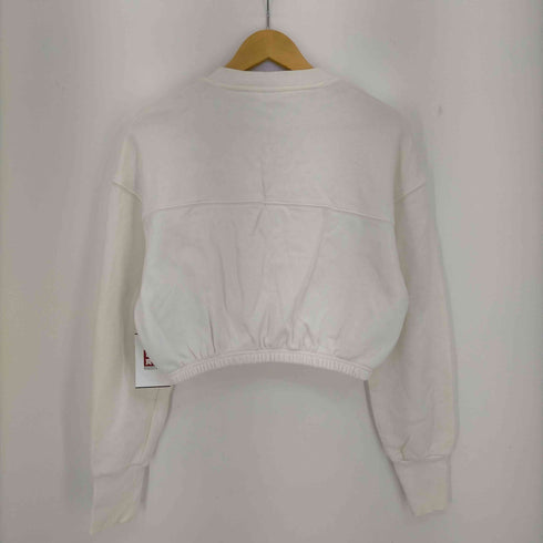 リーボック Reebok Classics Cotton French Terry Cover-Up 短丈 ロゴ刺繍 スウェットトレーナー レディース JPN:M