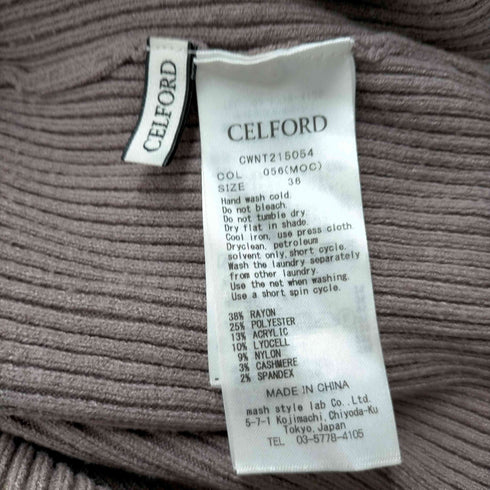 セルフォード CELFORD 21AW スクエアニットプルオーバー レディース JPN:36