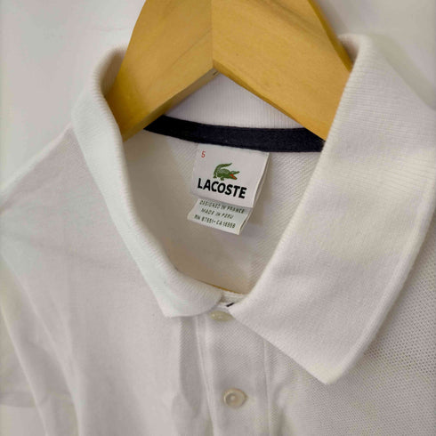 ラコステ LACOSTE 90-00s ペルー製 ロゴワッペン 鹿の子ポロシャツ メンズ 5