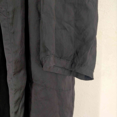 ブラックコムデギャルソン BLACK COMME des GARCONS 製品洗い加工 バック刺繍 ライナーロングコート メンズ JPN:XXL
