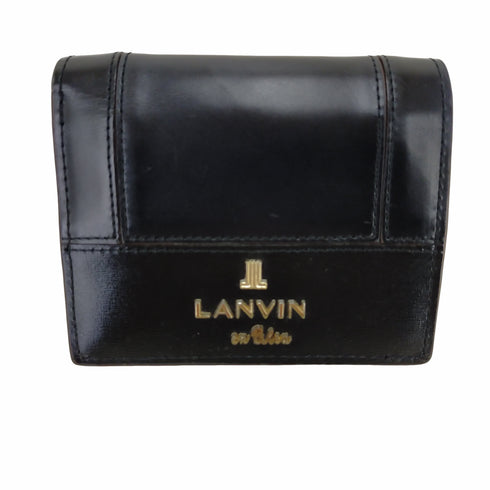 ランバンオンブルー LANVIN en Bleu 切替デザイン 三つ折り財布 レディース