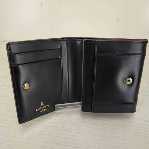 ランバンオンブルー LANVIN en Bleu 切替デザイン 三つ折り財布 レディース