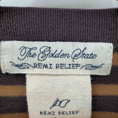 レミレリーフ REMI RELIEF ボーダースウェット メンズ JPN:M