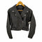 エモダ EMODA 17AW 羊革 ダブルライダースジャケット ショート丈 レディース import:S