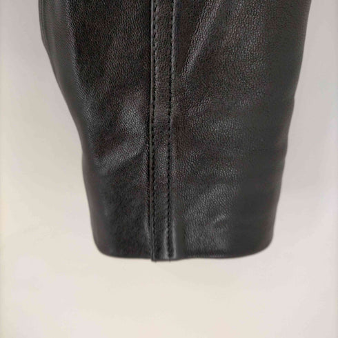 エモダ EMODA 17AW 羊革 ダブルライダースジャケット ショート丈 レディース import:S