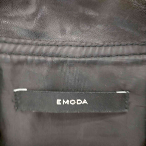 エモダ EMODA 17AW 羊革 ダブルライダースジャケット ショート丈 レディース import:S