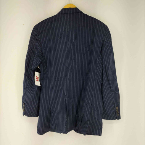 ポロバイラルフローレン Polo by RALPH LAUREN 90-00s 三角タグ 段返り3つボタン ウールストライプテーラードジャケット メンズ C96-W84-T180
