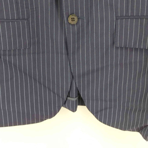 ポロバイラルフローレン Polo by RALPH LAUREN 90-00s 三角タグ 段返り3つボタン ウールストライプテーラードジャケット メンズ C96-W84-T180