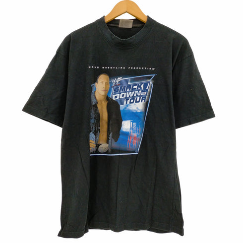 ⓒ2002 WWF SMACK DOWN TOUR スマックダウンツアー レスリングTシャツ メンズ import:L