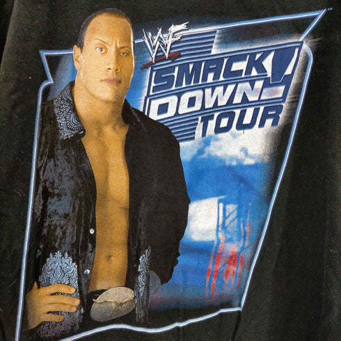 ⓒ2002 WWF SMACK DOWN TOUR スマックダウンツアー レスリングTシャツ メンズ import:L