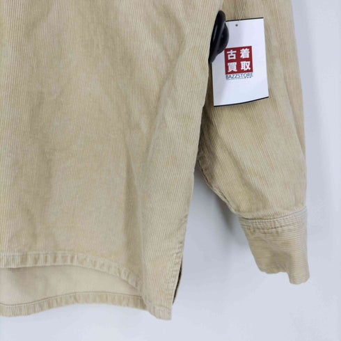 リーバイス Levis 香港製 白タブ コーデュロイ ハーフボタンプルオーバーシャツ メンズ import:L