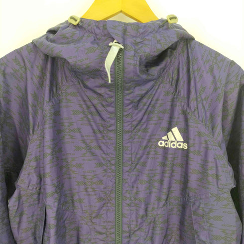 アディダス adidas CLIMAPROOF 総柄 ウインドブレーカー ブルゾン メンズ JPN:M