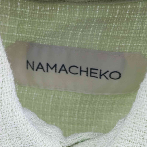 ナマチェコ NAMACHEKO 22SS フラップポケットリネン L/S シャツ コレクションピース メンズ import:S
