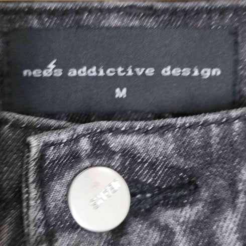 フルギ NEOS ADDICTIVE DESIGN ワイドシルエット ブラックデニムパンツ メンズ JPN:M
